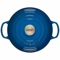 Le Creuset 4.5 Qt. Round Signature Dutch Oven With Stainless Steel Knob | Marseille Blue -Cookware Sets Sales 2023 rs11205 ls2501 2459ss 3