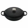 Le Creuset 3.5 Qt. Signature Enameled Cast Iron Braiser With Stainless Steel Knob | Licorice