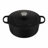 Le Creuset 7.25 Qt. Round Signature Dutch Oven With Stainless Steel Knob | Licorice