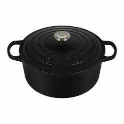 Le Creuset 7.25 Qt. Round Signature Dutch Oven With Stainless Steel Knob | Licorice