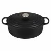 Le Creuset 6.75 Qt. Oval Signature Dutch Oven With Stainless Steel Knob | Licorice