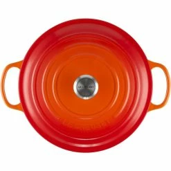 Le Creuset 7.25 Qt. Round Signature Dutch Oven With Stainless Steel Knob | Flame Orange -Cookware Sets Sales 2023 rs11936 lc 20200311 fr ps os 21177300902430 004s