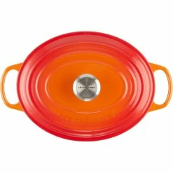 Le Creuset 5 Qt. Oval Signature Dutch Oven With Stainless Steel Knob | Flame Orange -Cookware Sets Sales 2023 rs11944 lc 20191021 fr ps 00007s 1