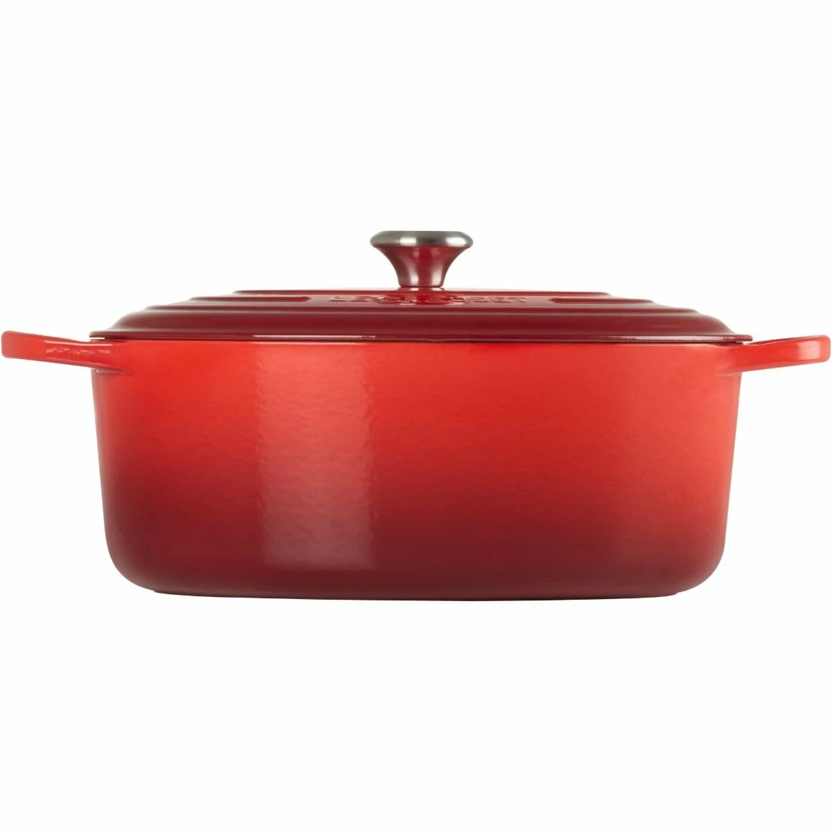 Le Creuset 9.5 Qt. Oval Signature Dutch Oven With Stainless Steel Knob | Cerise/Cherry Red 2 Le Creuset 9.5 Qt. Oval Signature Dutch Oven With Stainless Steel Knob | Cerise/Cherry Red - Image 2