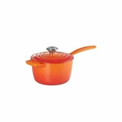 Le Creuset 10-Piece Signature Cookware Set With Stainless Steel Knobs | Flame Orange -Cookware Sets Sales 2023 rs11967 signature iron handle saucepan 160390s 1 1