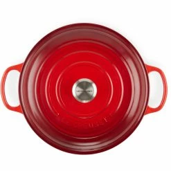 Le Creuset 3.5 Qt. Signature Enameled Cast Iron Braiser With Stainless Steel Knob | Cerise/Cherry Red -Cookware Sets Sales 2023 rs11981 lc 20191015 fr ps 00015