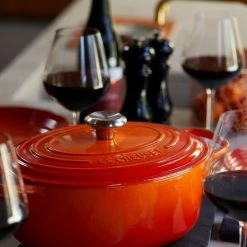 Le Creuset 5 Qt. Oval Signature Dutch Oven With Stainless Steel Knob | Flame Orange -Cookware Sets Sales 2023 rs12078 lc 20190401 gb ls 56927 1