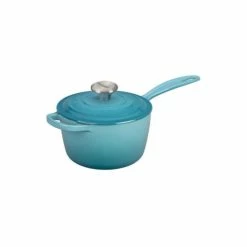 Le Creuset 1.75 Qt. Signature Enameled Cast Iron Saucepan With Stainless Steel Knob | Caribbean Blue