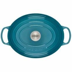 Le Creuset 6.75 Qt. Oval Signature Dutch Oven With Stainless Steel Knob | Caribbean Blue -Cookware Sets Sales 2023 rs12539 ls2502 3117ss 3
