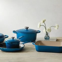 Le Creuset 5.5 Qt. Round Signature Cast Iron Dutch Oven With Stainless Steel Knob | Marseille Blue 10 Le Creuset 5.5 Qt. Round Signature Cast Iron Dutch Oven With Stainless Steel Knob | Marseille Blue -Cookware Sets Sales 2023 rs12776 200716 lc 8piececastiron ret
