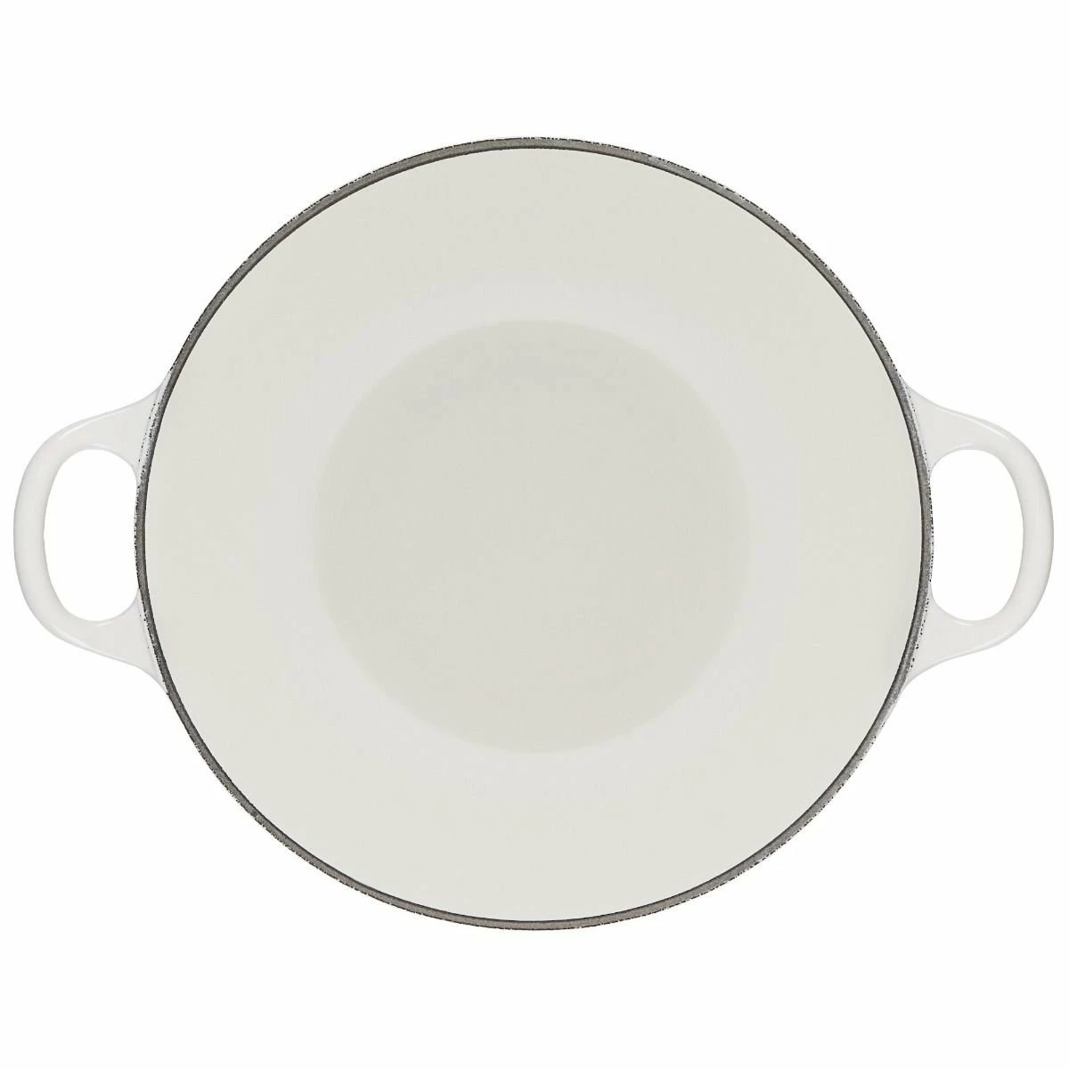 Le Creuset L'Amour 2.75 Qt. Enameled Cast Iron Soup Pot With Gold Knob & Heart Applique | White 4 Le Creuset L'Amour 2.75 Qt. Enameled Cast Iron Soup Pot With Gold Knob & Heart Applique | White - Image 4