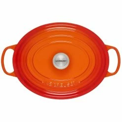 Le Creuset 6.75 Qt. Oval Signature Dutch Oven With Stainless Steel Knob | Flame Orange -Cookware Sets Sales 2023 rs14318 ls2502 332 3 scr 1