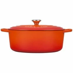 Le Creuset 6.75 Qt. Oval Signature Dutch Oven With Stainless Steel Knob | Flame Orange -Cookware Sets Sales 2023 rs14319 ls2502 332 2 scr 1