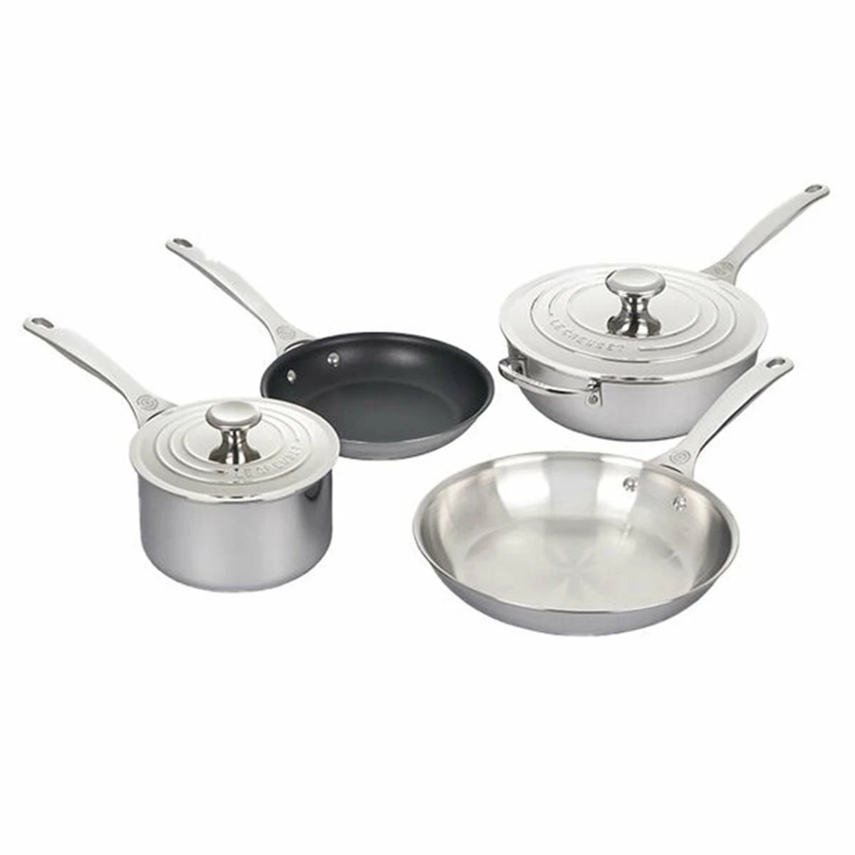 Le Creuset 6-Piece Cookware Set | Tri-Ply Stainless Steel 1 Le Creuset 6-Piece Cookware Set | Tri-Ply Stainless Steel