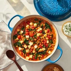 Le Creuset Olive Branch Collection 3.5 Qt. Signature Braiser | Marseille -Cookware Sets Sales 2023 rs16889 220511 lecreuset olivebranchbraiser recipecardret