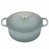 Le Creuset 5.5 Qt. Round Signature Dutch Oven With Stainless Steel Knob | Sea Salt