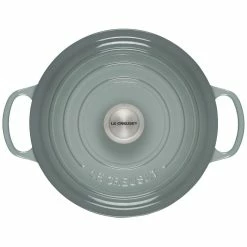 Le Creuset 5.5 Qt. Round Signature Dutch Oven With Stainless Steel Knob | Sea Salt -Cookware Sets Sales 2023 rs17061 ls2501 26717ss 3