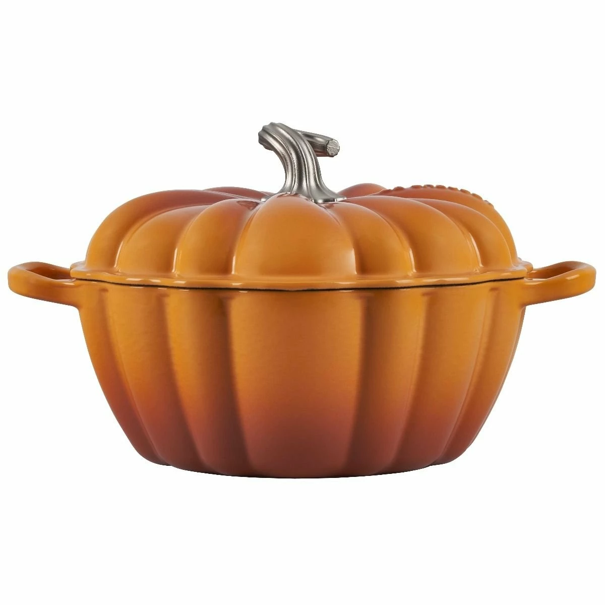 Le Creuset 4 Qt. Pumpkin Cocotte | Persimmon 2 Le Creuset 4 Qt. Pumpkin Cocotte | Persimmon - Image 2
