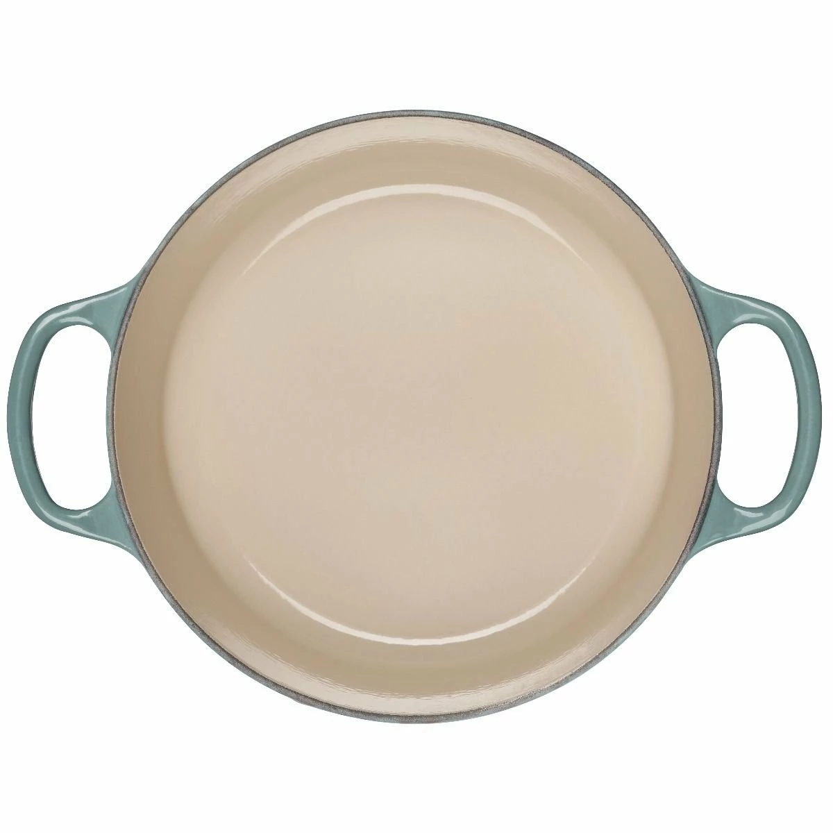Le Creuset 3.5 Qt. Round Signature Dutch Oven With Stainless Steel Knob| Sea Salt 4 Le Creuset 3.5 Qt. Round Signature Dutch Oven With Stainless Steel Knob| Sea Salt - Image 4
