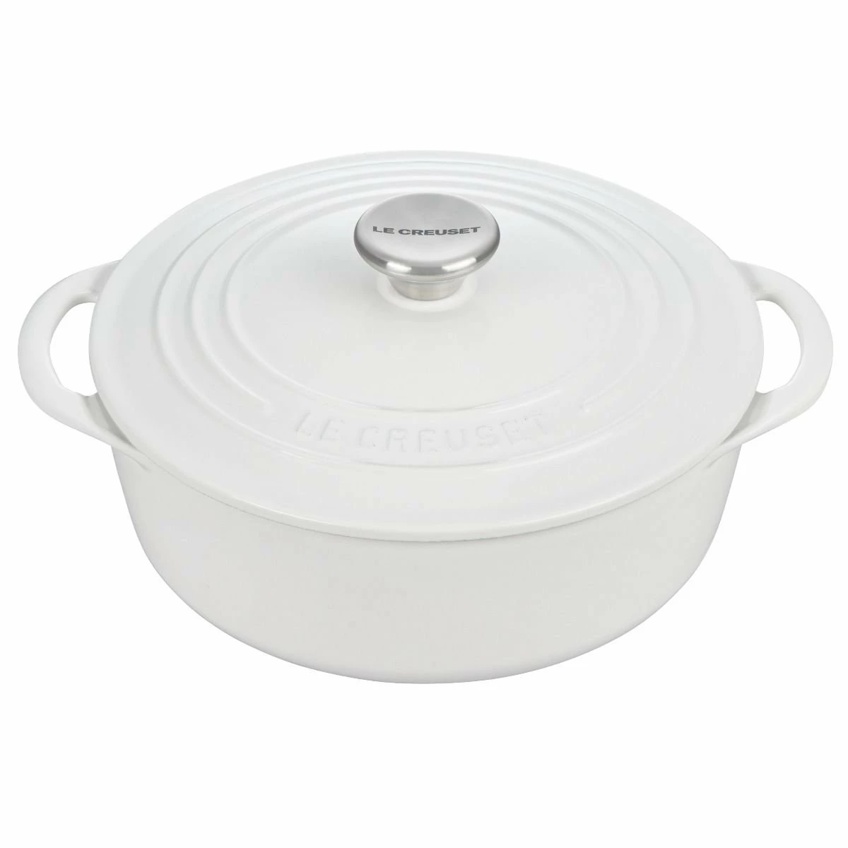 Le Creuset 2.75 Qt. Shallow Round Dutch Oven | White 1 Le Creuset 2.75 Qt. Shallow Round Dutch Oven | White