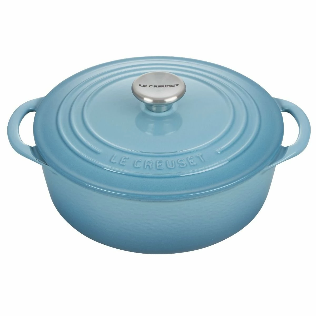 Le Creuset 2.75 Qt. Shallow Round Dutch Oven | Caribbean 1 Le Creuset 2.75 Qt. Shallow Round Dutch Oven | Caribbean