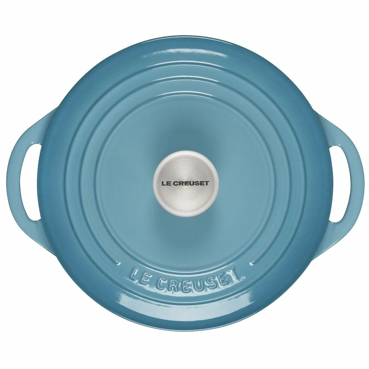 Le Creuset 2.75 Qt. Shallow Round Dutch Oven | Caribbean 3 Le Creuset 2.75 Qt. Shallow Round Dutch Oven | Caribbean - Image 3