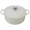 Le Creuset 9 Qt. Round Signature Dutch Oven With Stainless Steel Knob | White