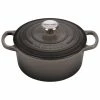 Le Creuset 2 Qt. Round Signature Cast Iron Dutch Oven With Stainless Steel Knob | Oyster Grey