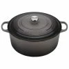 Le Creuset 13.25 Qt. Round Signature Cast Iron Dutch Oven With Stainless Steel Knob | Oyster Grey