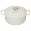 Le Creuset 4.5 Qt. Round Signature Dutch Oven With Stainless Steel Knob | White