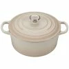 Le Creuset 3.5 Qt. Round Signature Dutch Oven With Stainless Steel Knob | Meringue White