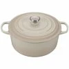 Le Creuset 7.25 Qt. Round Signature Dutch Oven With Stainless Steel Knob | Meringue White