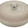 Le Creuset 3.5 Qt. Signature Enameled Cast Iron Braiser With Stainless Steel Knob | Meringue White