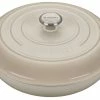 Le Creuset 5 Qt. Signature Enameled Cast Iron Braiser With Stainless Steel Knob | Meringue White