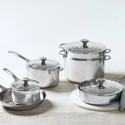Le Creuset 10-Piece Cookware Set | Tri-Ply Stainless Steel 5 Le Creuset 10-Piece Cookware Set | Tri-Ply Stainless Steel -Cookware Sets Sales 2023 rs9502 stainless10piece 02 1