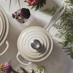 Le Creuset 1.75 Qt. Signature Enameled Cast Iron Saucepan With Stainless Steel Knob | Meringue White 5 Le Creuset 1.75 Qt. Signature Enameled Cast Iron Saucepan With Stainless Steel Knob | Meringue White -Cookware Sets Sales 2023 sauce1