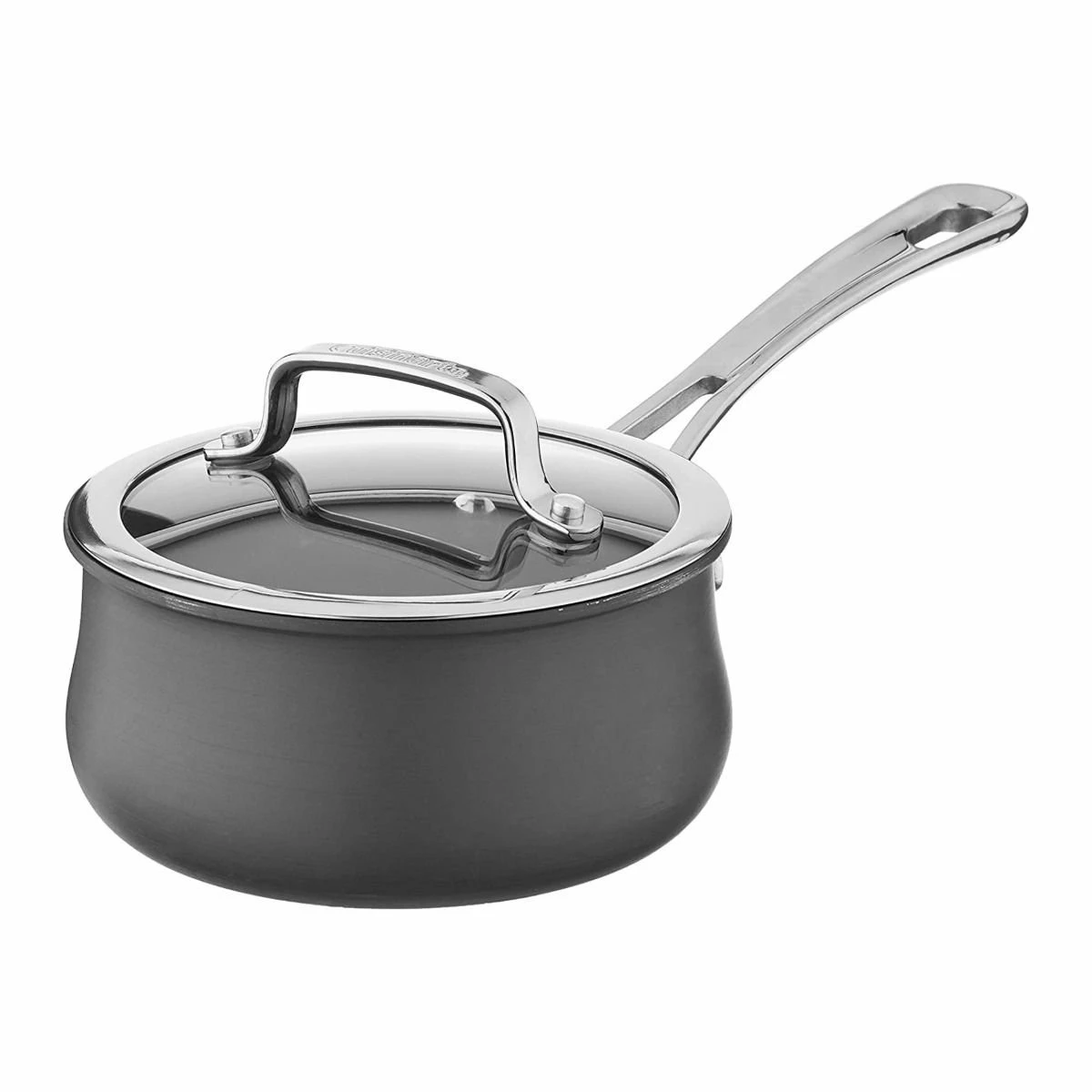 Cuisinart Contour Hard Anodized Saucepan With Cover | 1 Qt. 1 Cuisinart Contour Hard Anodized Saucepan With Cover | 1 Qt.