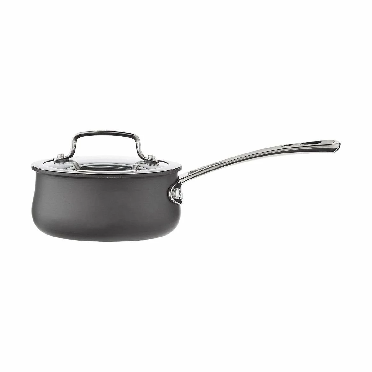 Cuisinart Contour Hard Anodized Saucepan With Cover | 1 Qt. 2 Cuisinart Contour Hard Anodized Saucepan With Cover | 1 Qt. - Image 2