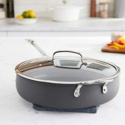 Cuisinart Contour Hard Anodized Saute Pan With Helper Handle & Cover | 5 Qt. 9 Cuisinart Contour Hard Anodized Saute Pan With Helper Handle & Cover | 5 Qt. -Cookware Sets Sales 2023 sautelifestyle