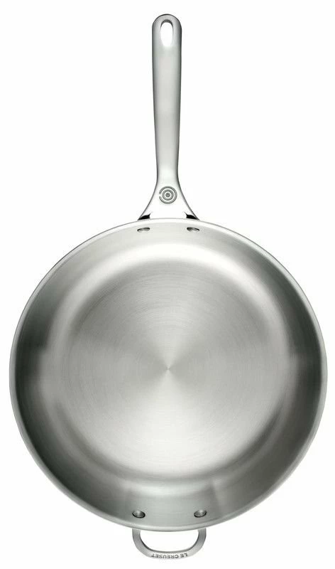 Le Creuset 12.5" Deep Fry Pan With Helper Handle | Stainless Steel 3 Le Creuset 12.5" Deep Fry Pan With Helper Handle | Stainless Steel - Image 3