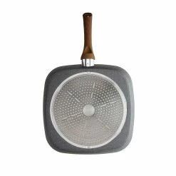 Tognana 11" Square Grill Pan | Stone & Wood Style -Cookware Sets Sales 2023 square5