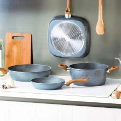 Tognana 11" Square Grill Pan | Stone & Wood Style -Cookware Sets Sales 2023 square6