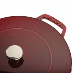 Staub 3.75 Qt. Essential French Oven | Grenadine -Cookware Sets Sales 2023 staub cast iron 4 qt essential f 5 1