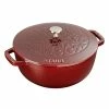 Staub 3.75 Qt Essential French Oven With Lilly Lid | Grenadine
