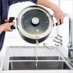 GreenPan Levels 11-Piece Nonstick Stackable Cookware Set -Cookware Sets Sales 2023 stockpot drain 1