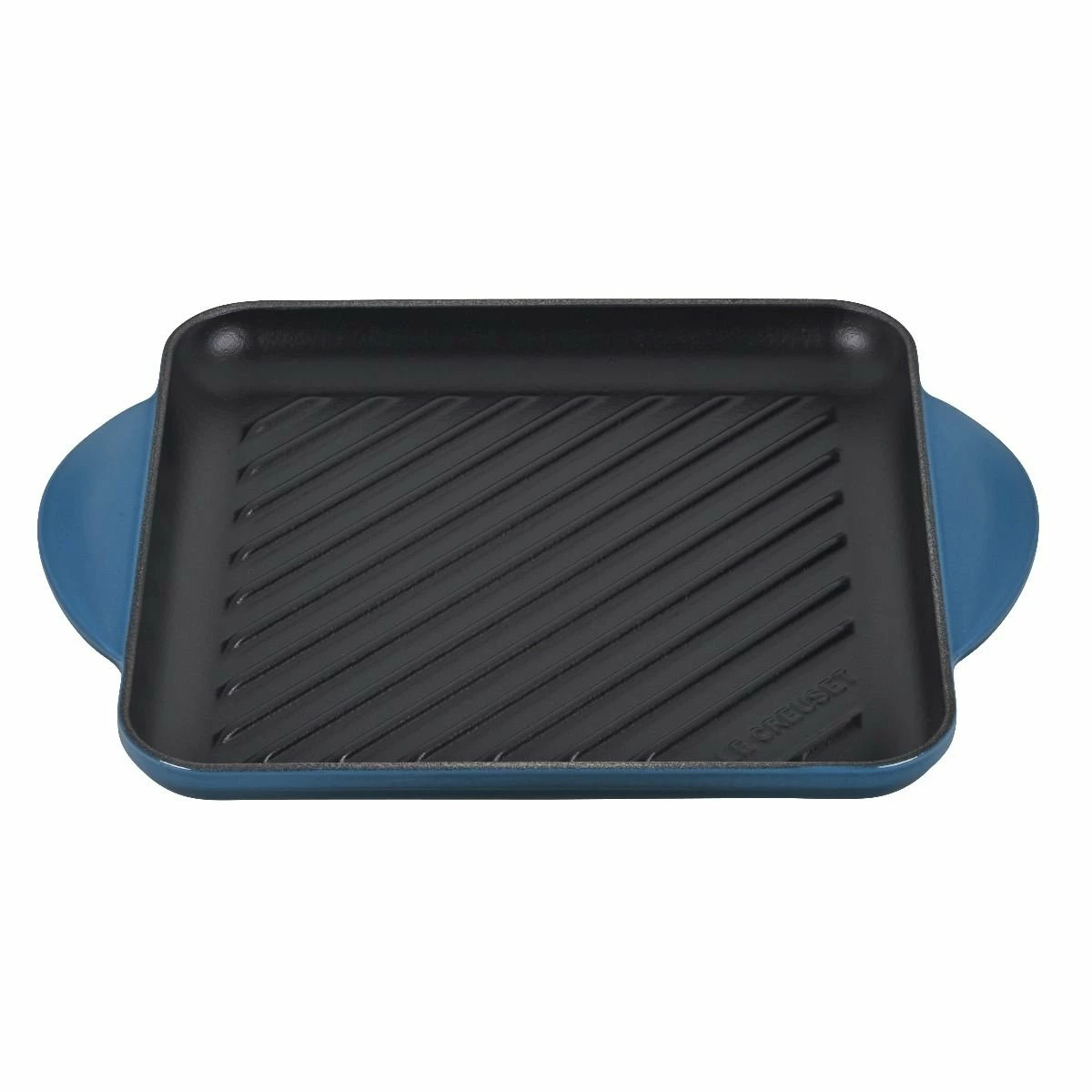 Le Creuset 9.5" Square Signature Enameled Cast Iron Grill Pan | Deep Teal 1 Le Creuset 9.5" Square Signature Enameled Cast Iron Grill Pan | Deep Teal