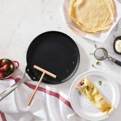 Le Creuset 11" Crepe Pan With Rateau | Toughened Nonstick Pro -Cookware Sets Sales 2023 tnsp2100 28f