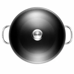 Le Creuset 4 Qt. Shallow Casserole/Braiser With Glass Lid | Toughened Nonstick Pro -Cookware Sets Sales 2023 tnsp8100 30c