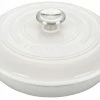 Le Creuset 2.25 Qt. Signature Enameled Cast Iron Braiser With Stainless Steel Knob | White