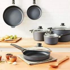 Woll Cookware - Diamond Lite Cookware Set: 10 Pieces -Cookware Sets Sales 2023 wset10dp 10 pc woll diamond lite cookware set